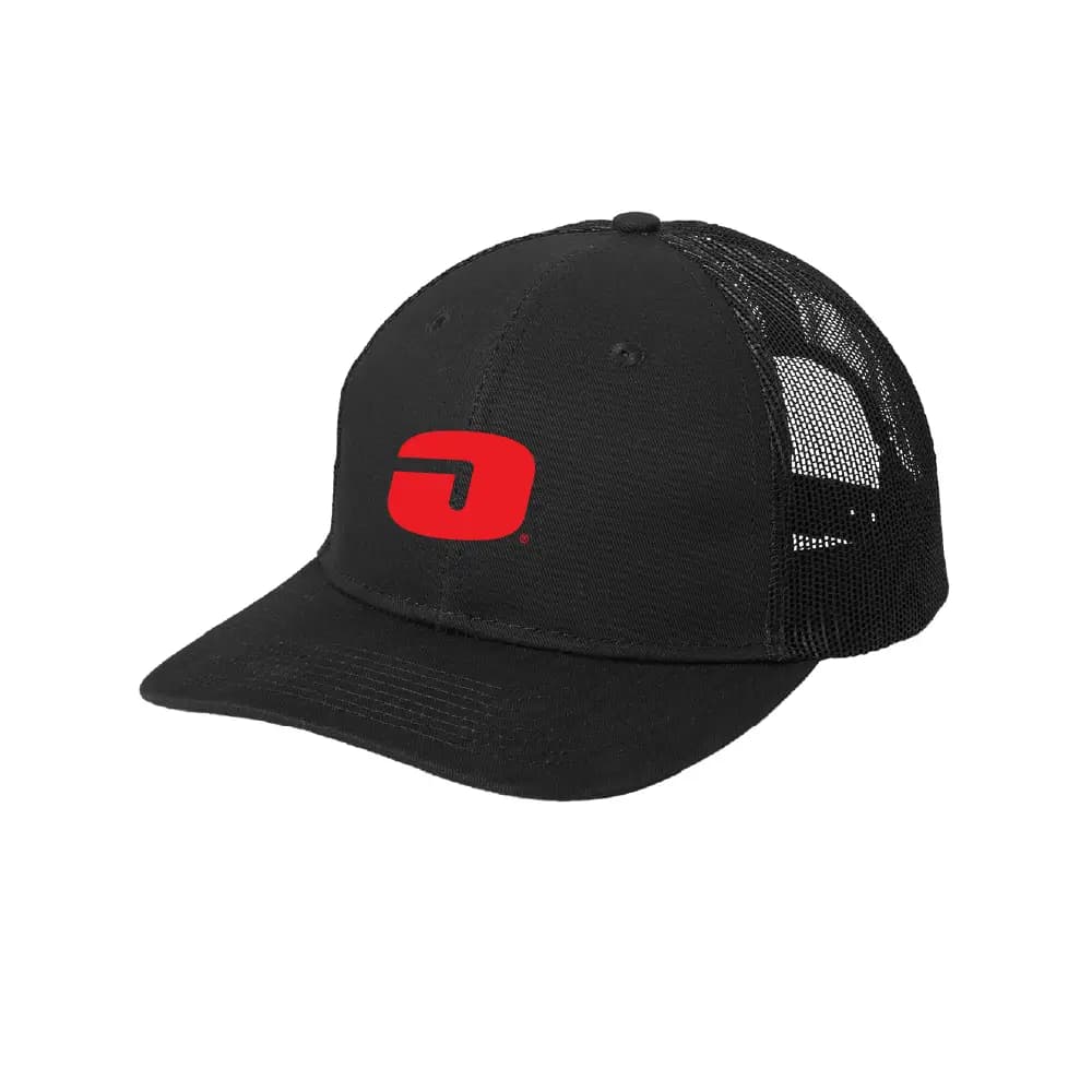 Snapback Trucker Cap — Black