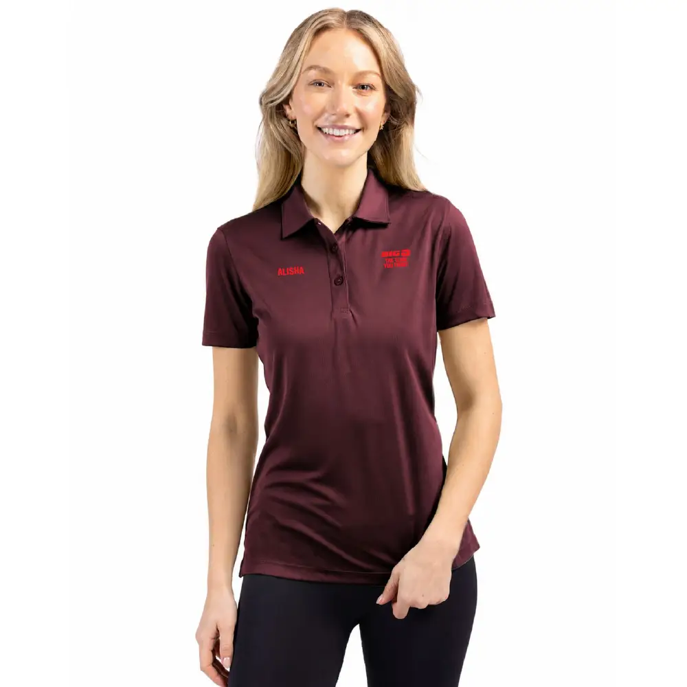 Parma Tech Jersey Women's Polo — Bordeaux (BRD)