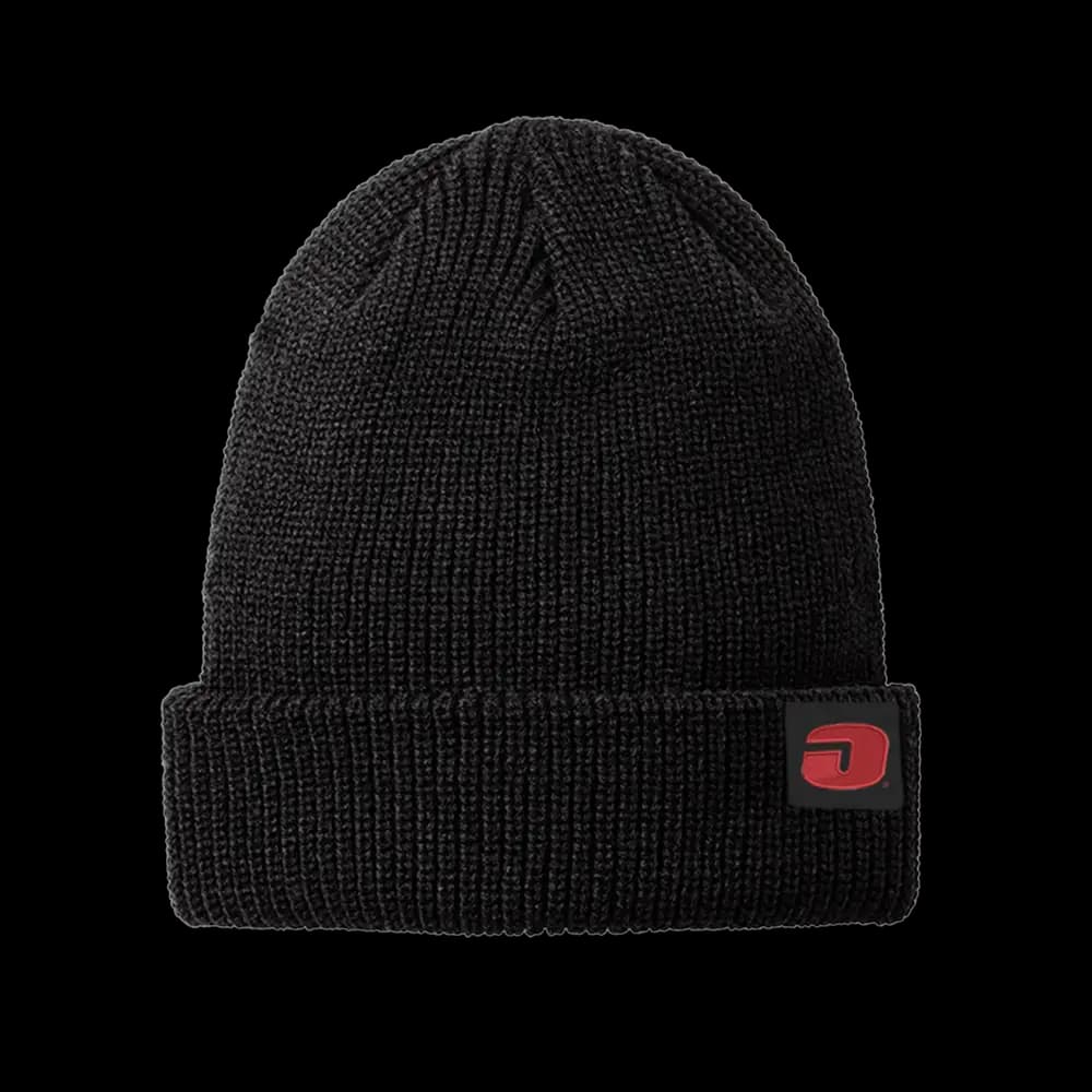 Chunky Knit Beanie — Black
